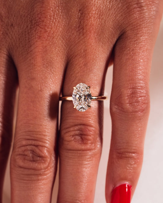 Cushion Hidden Halo Lab Grown Diamond Engagement Ring