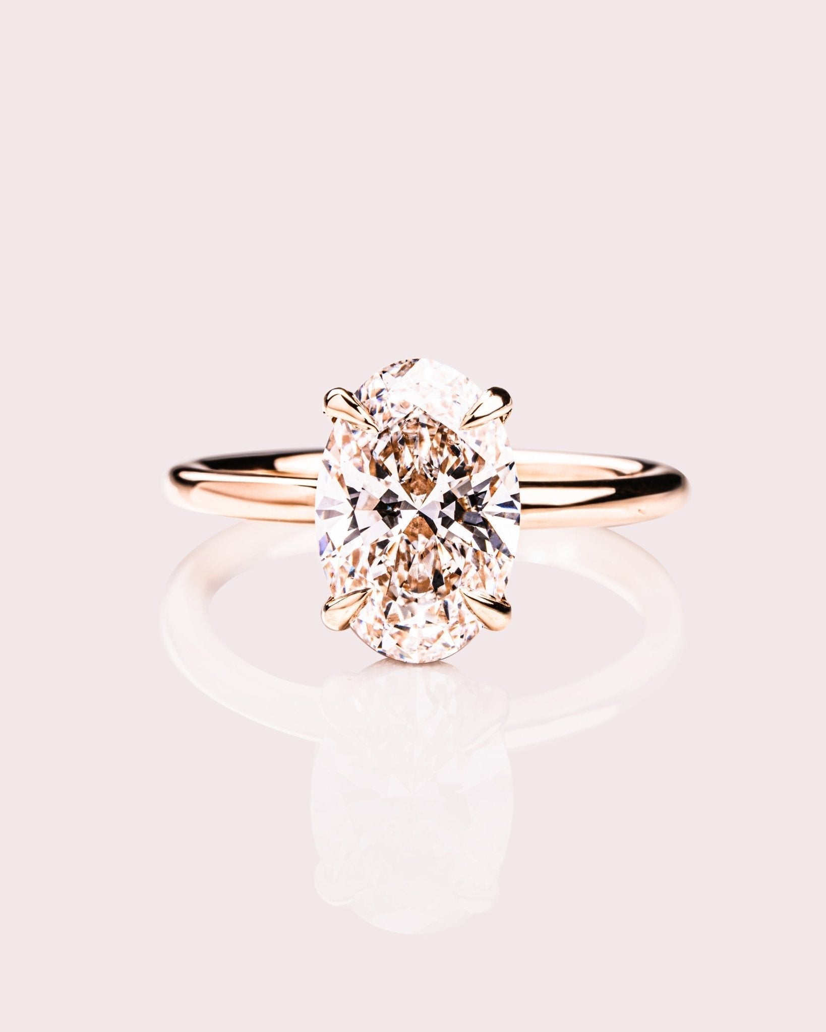 Cushion Hidden Halo Lab Grown Diamond Engagement Ring