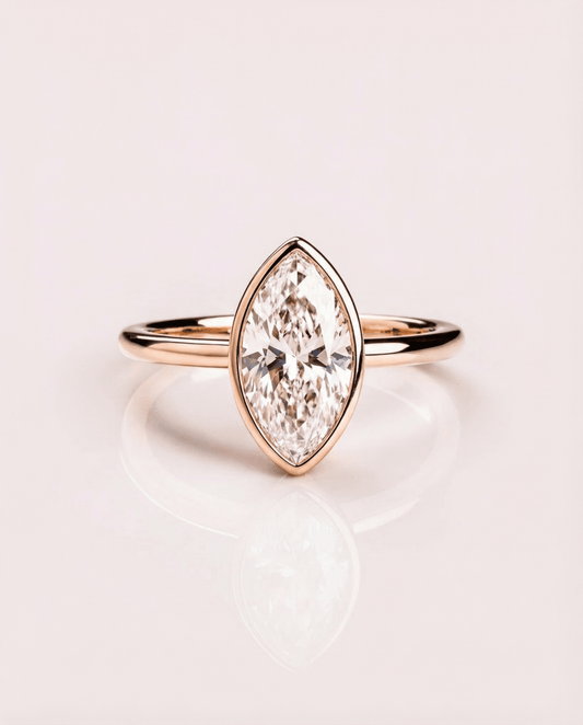Cushion Hidden Halo Lab Grown Diamond Engagement Ring