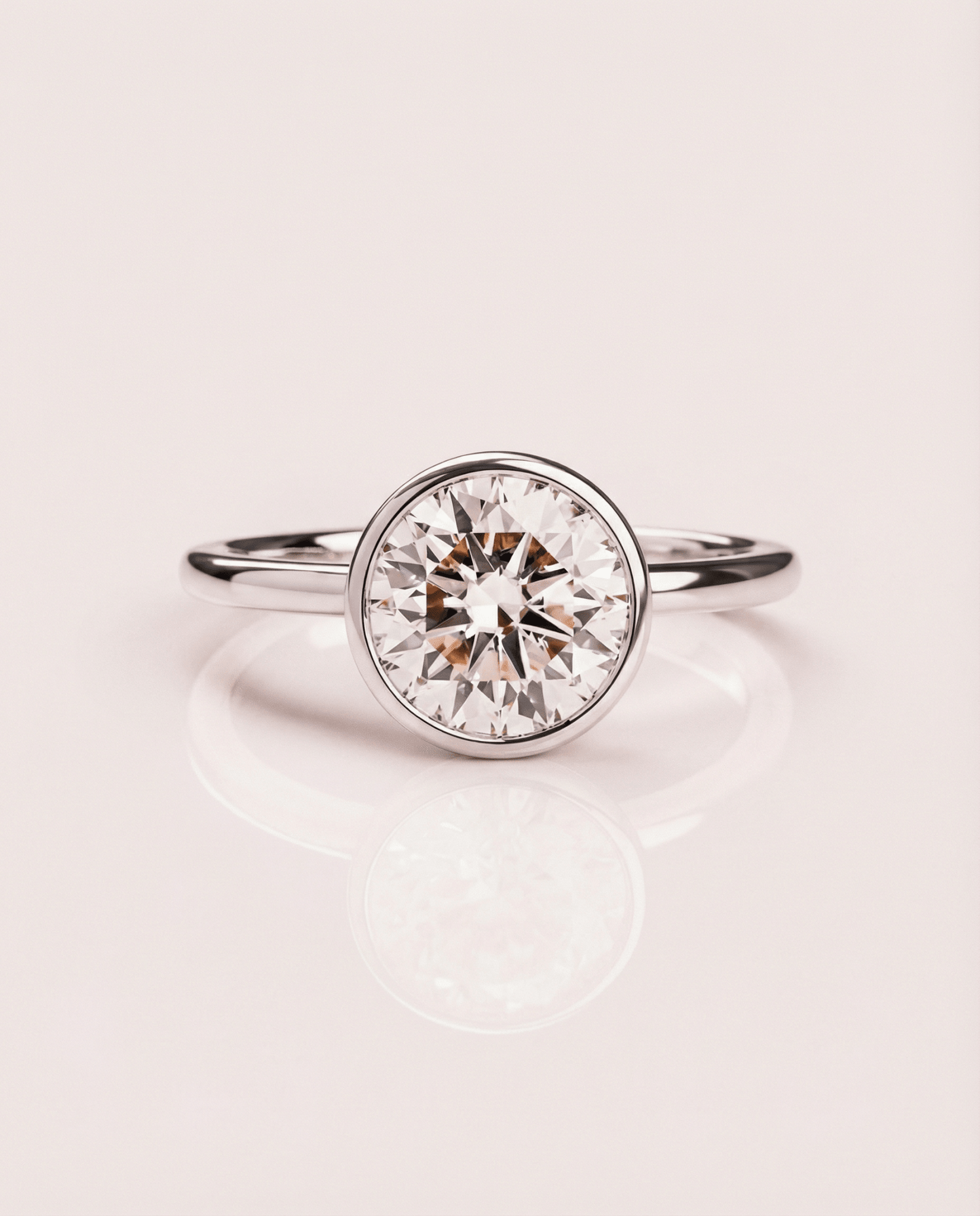Cushion Hidden Halo Lab Grown Diamond Engagement Ring