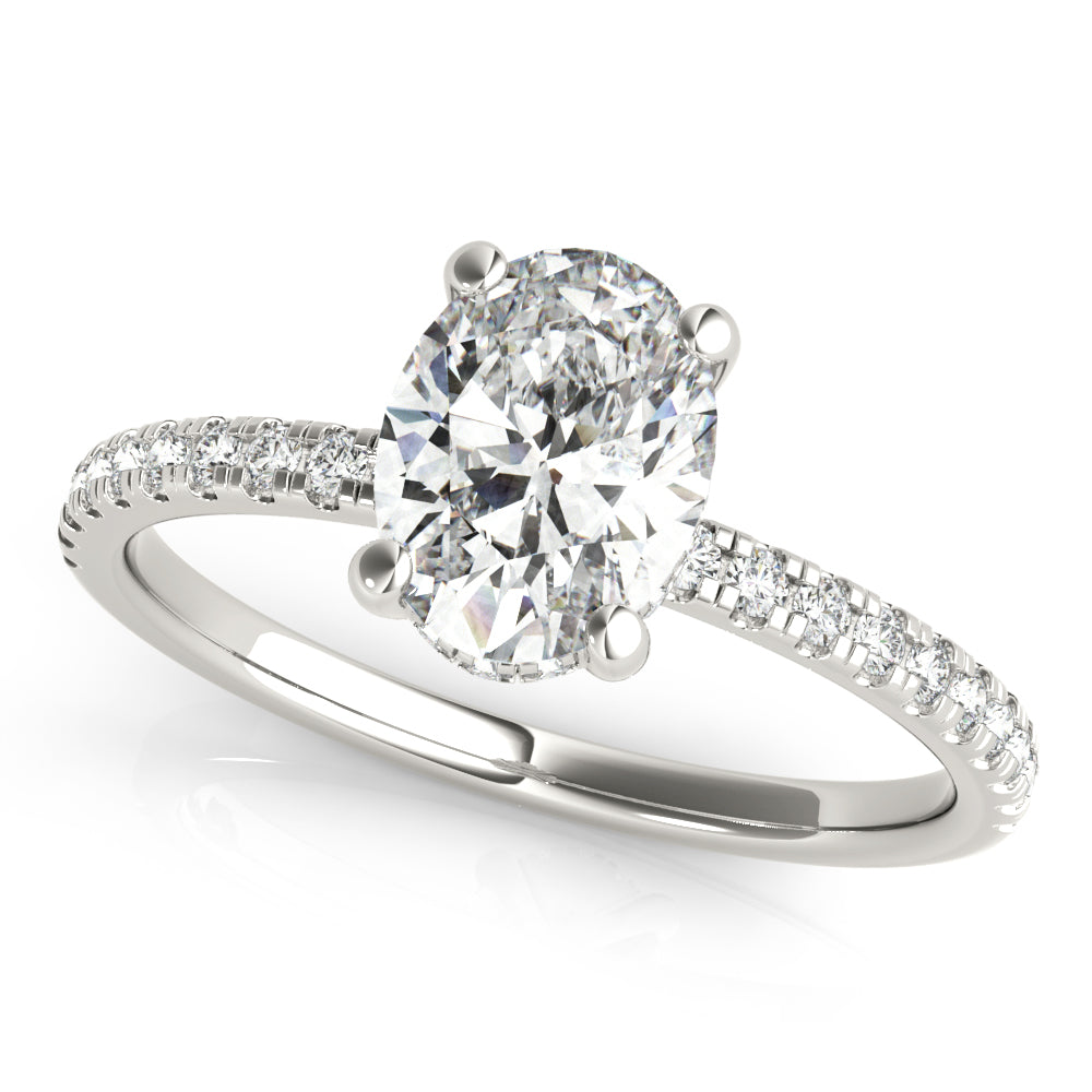 2 CT Round Three Stones Lab Grown Diamond Engagement Ring
