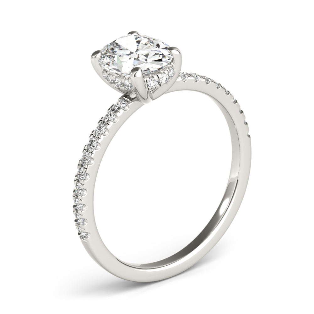 2 CT Round Three Stones Lab Grown Diamond Engagement Ring