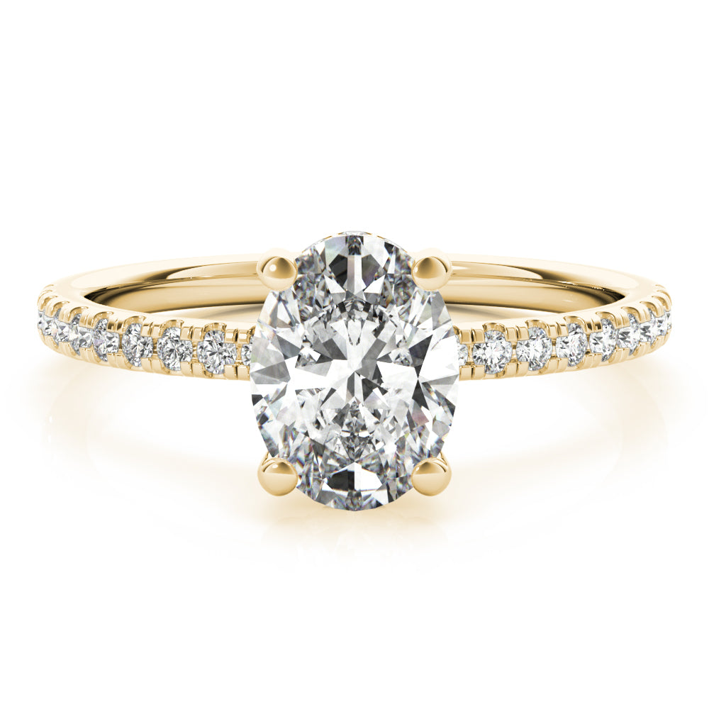 2 CT Round Three Stones Lab Grown Diamond Engagement Ring
