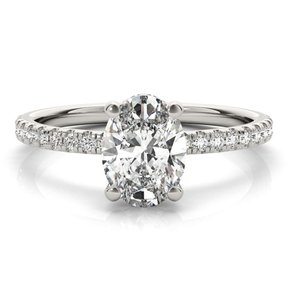 2 CT Round Three Stones Lab Grown Diamond Engagement Ring