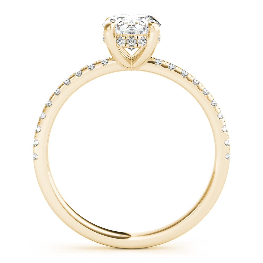 2 CT Round Three Stones Lab Grown Diamond Engagement Ring
