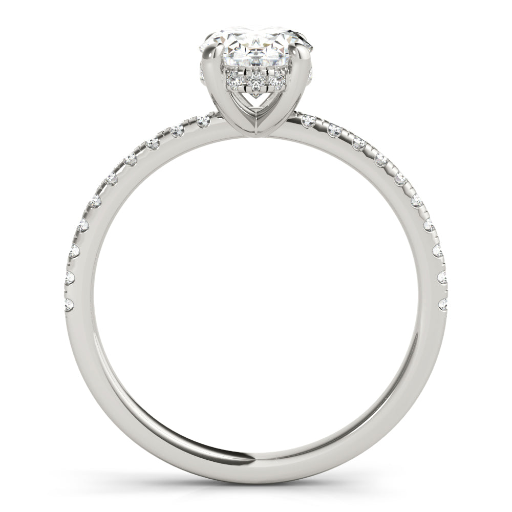 2 CT Round Three Stones Lab Grown Diamond Engagement Ring