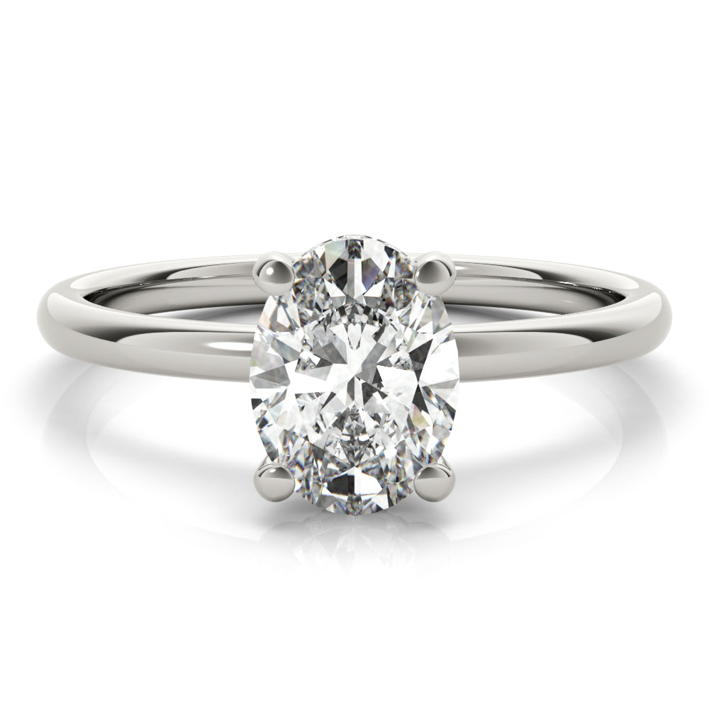 2 CT Round Three Stones Lab Grown Diamond Engagement Ring