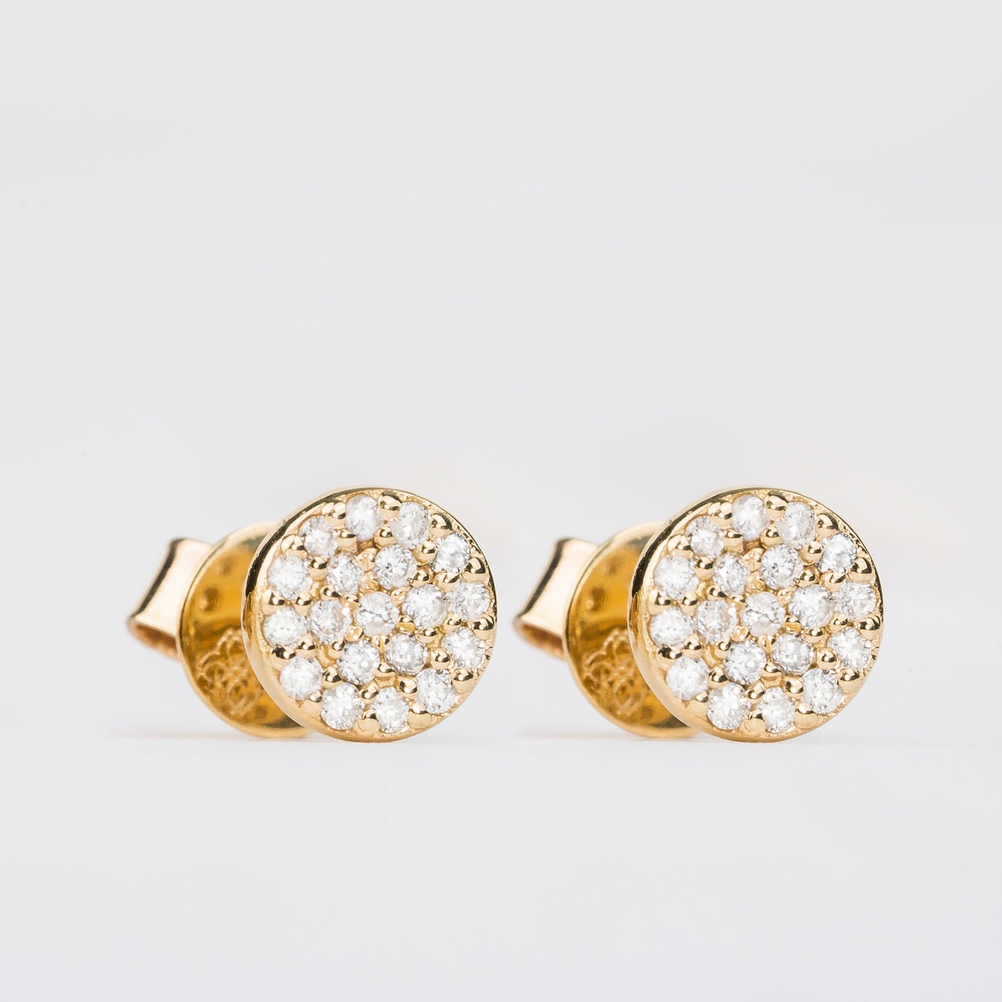 1.0 CT Round Bezel Solitaire Lab Grown Diamond Earrings