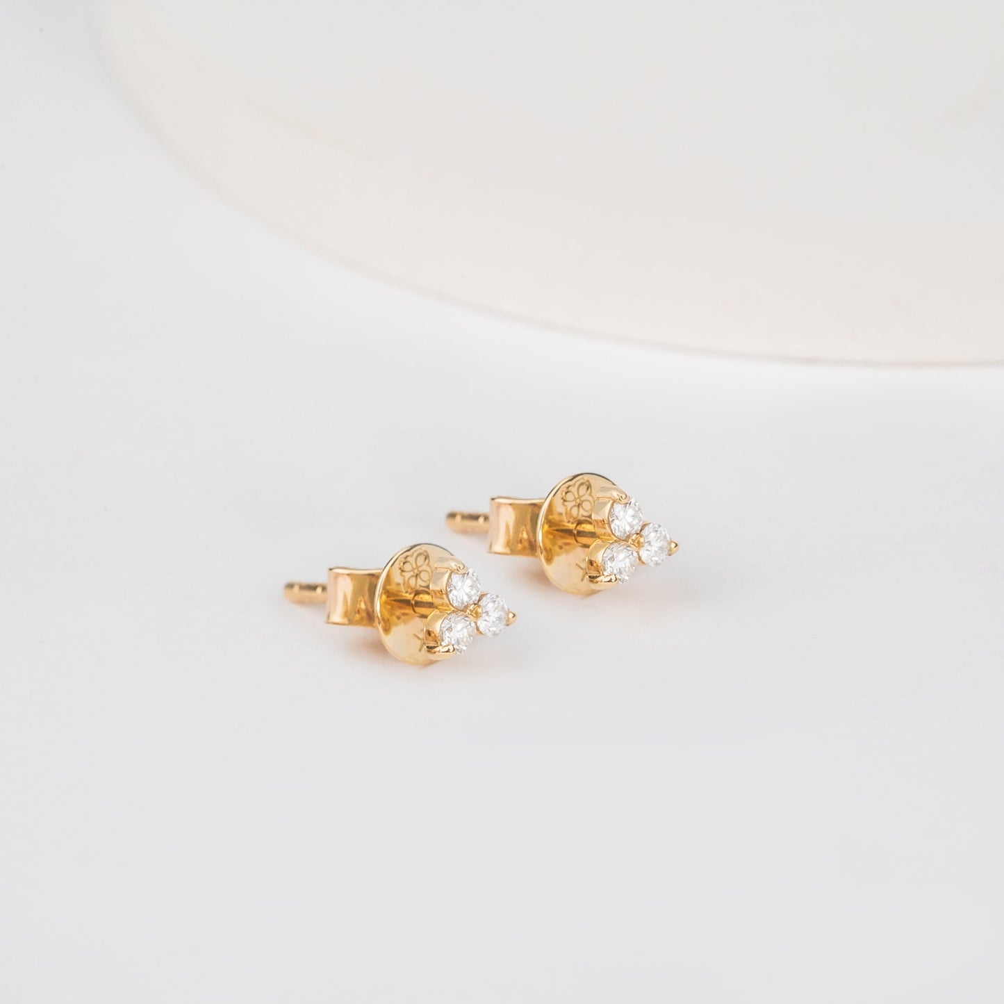 1.0 CT Round Bezel Solitaire Lab Grown Diamond Earrings