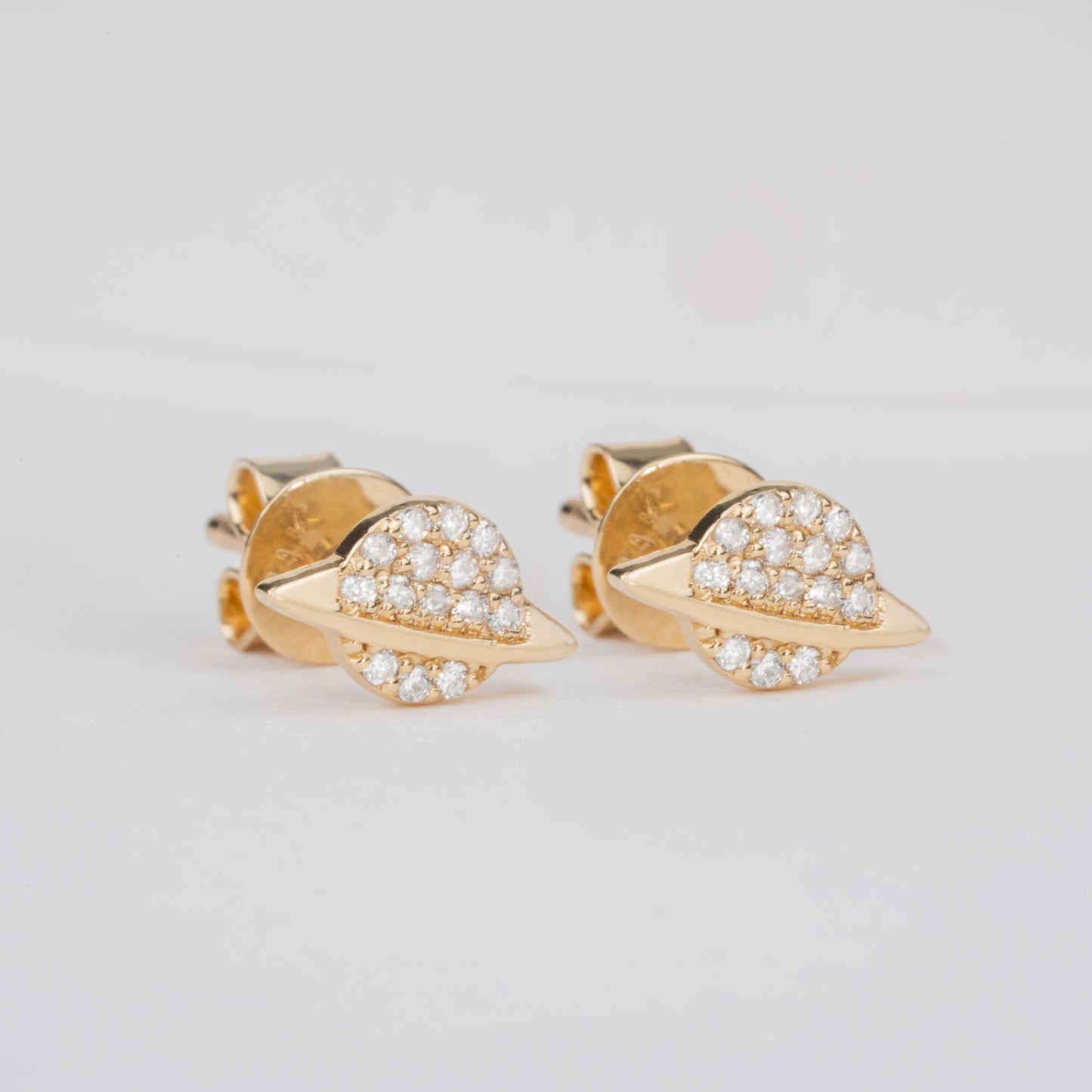 1.0 CT Round Bezel Solitaire Lab Grown Diamond Earrings