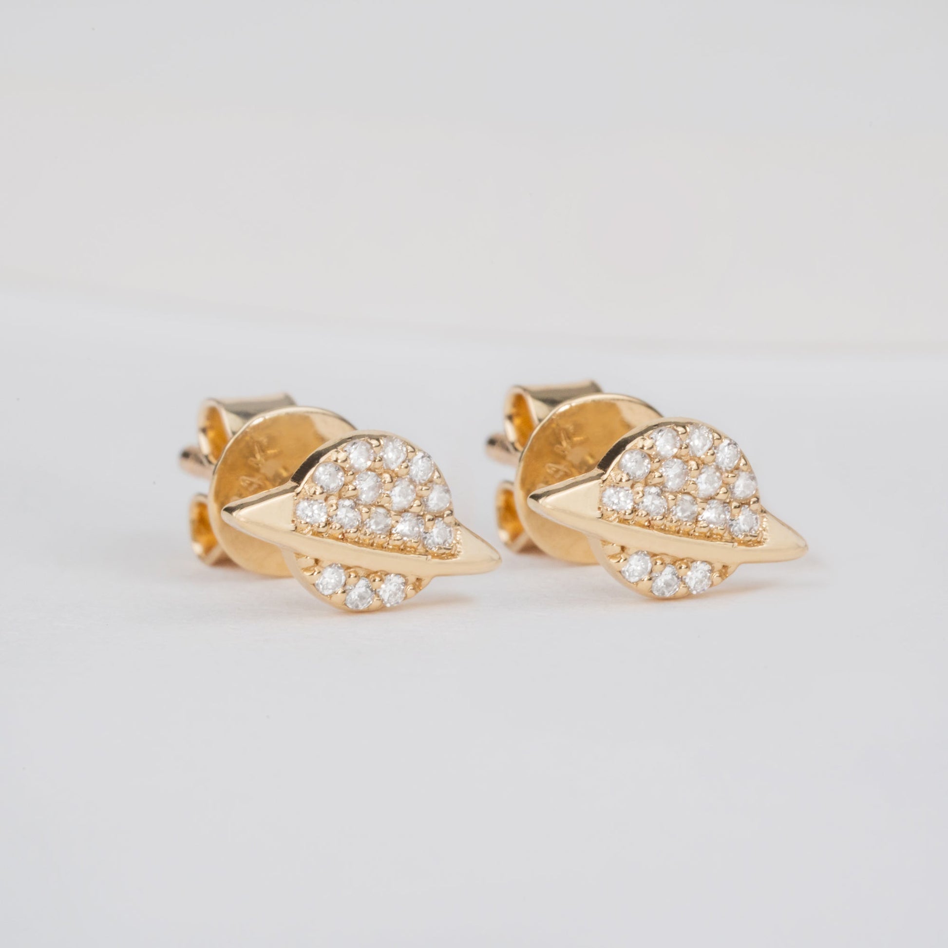 1.0 CT Round Bezel Solitaire Lab Grown Diamond Earrings