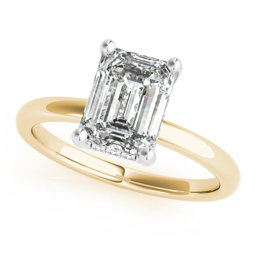 2 CT Round Three Stones Lab Grown Diamond Engagement Ring