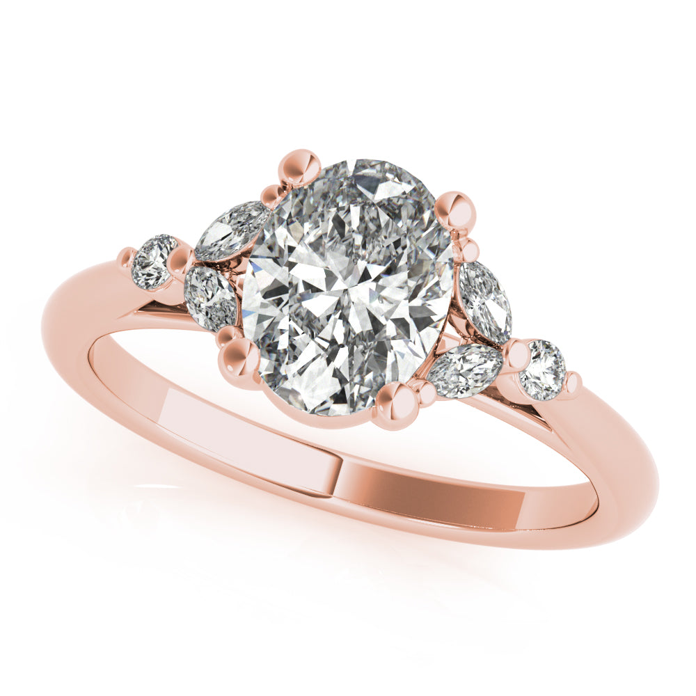 2 CT Round Three Stones Lab Grown Diamond Engagement Ring
