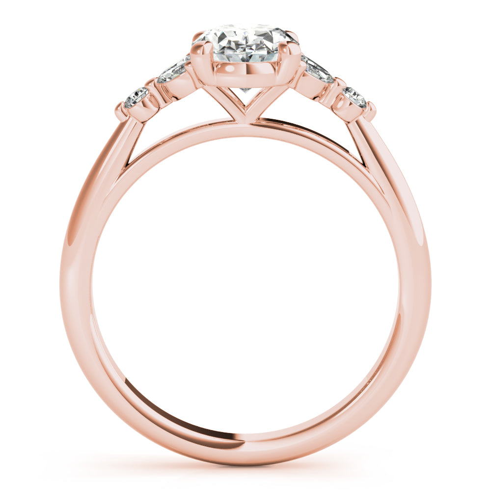 2 CT Round Three Stones Lab Grown Diamond Engagement Ring