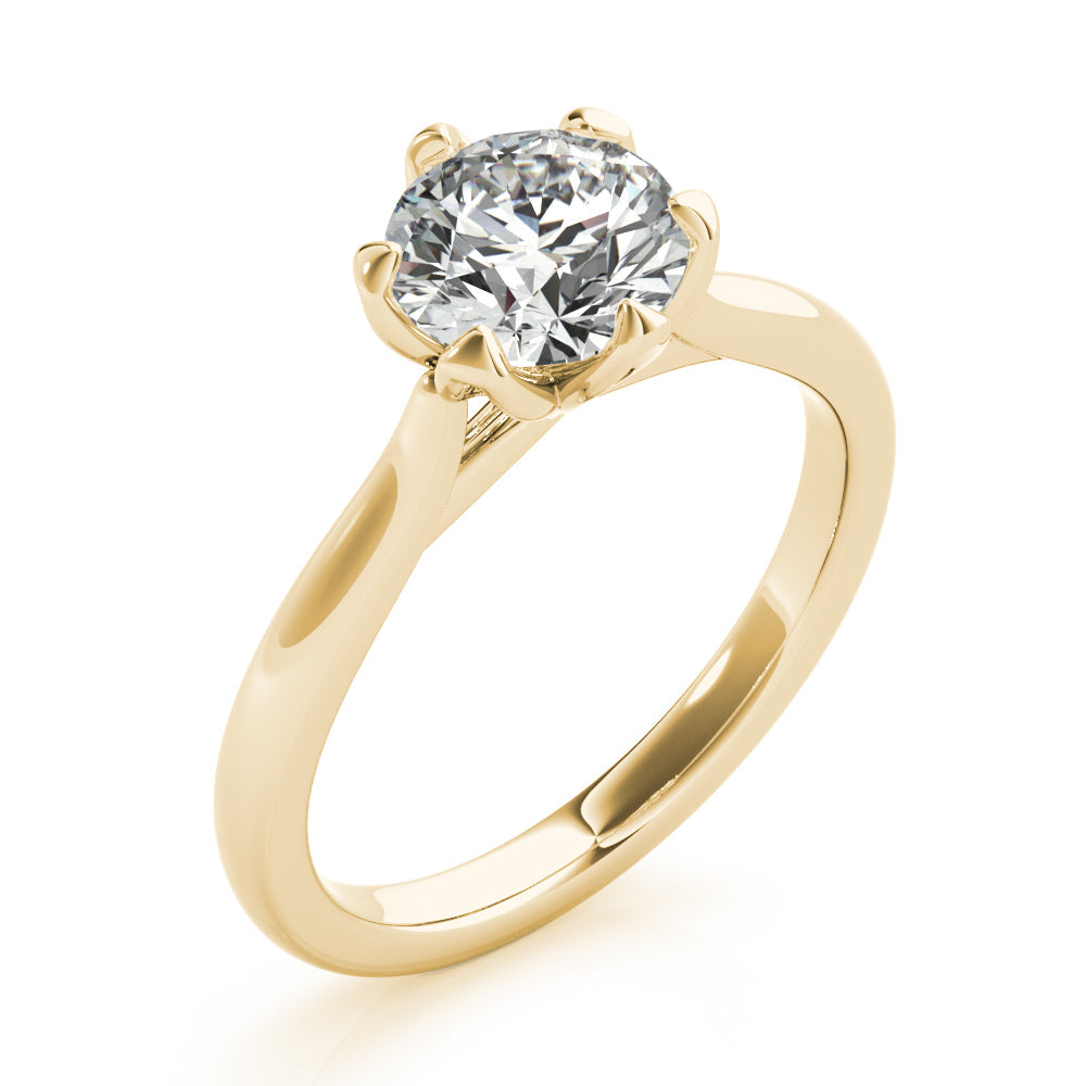 2 CT Round Three Stones Lab Grown Diamond Engagement Ring