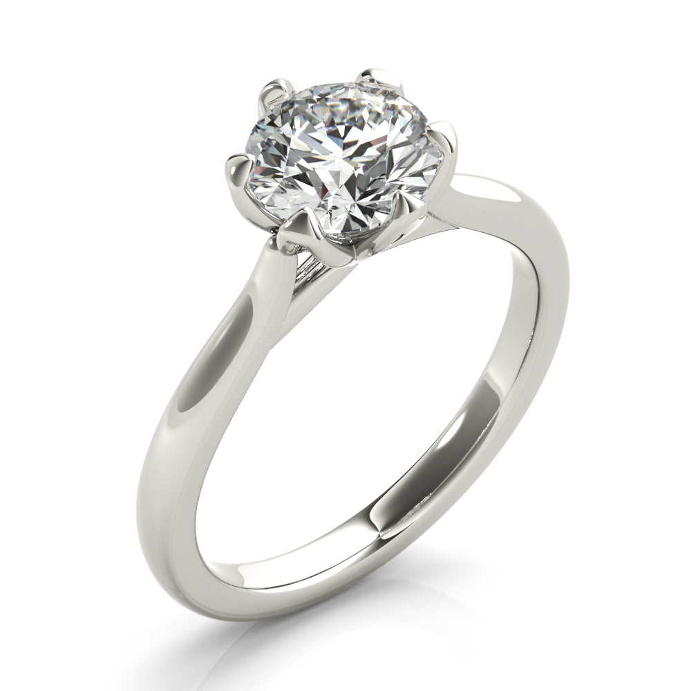 2 CT Round Three Stones Lab Grown Diamond Engagement Ring