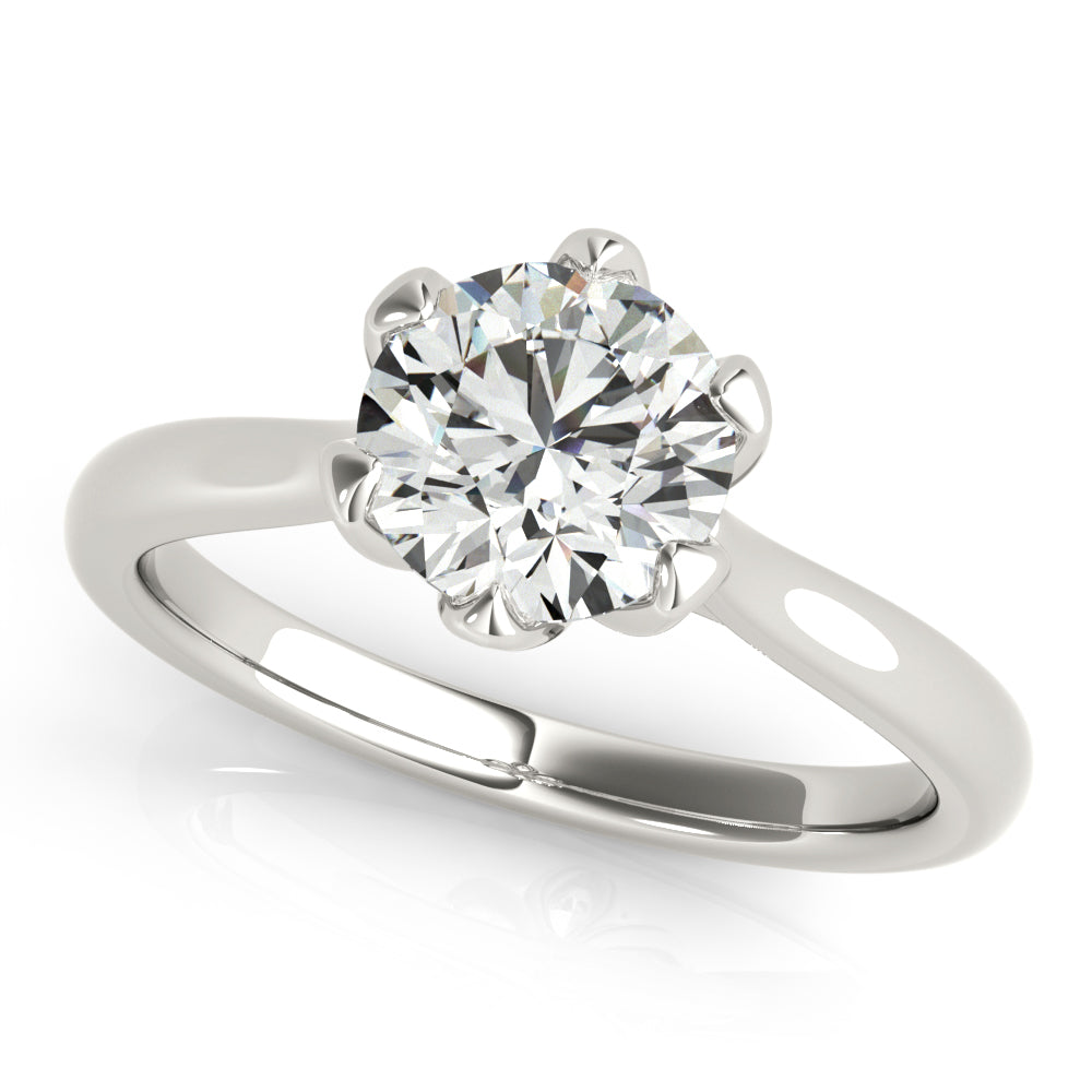 2 CT Round Three Stones Lab Grown Diamond Engagement Ring