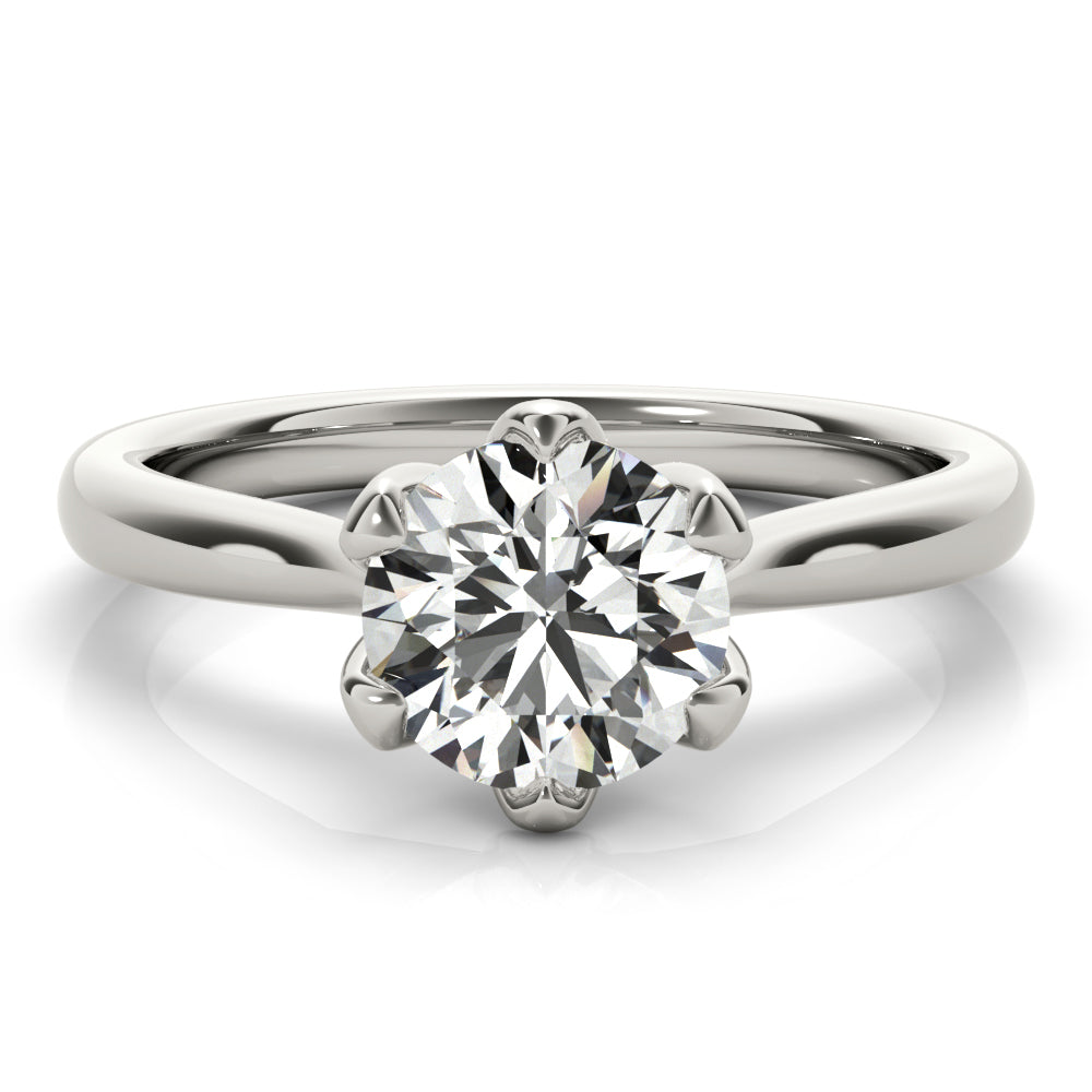 2 CT Round Three Stones Lab Grown Diamond Engagement Ring