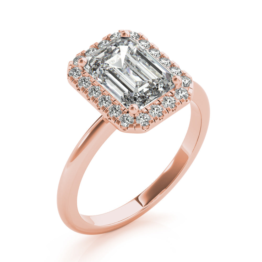2 CT Round Three Stones Lab Grown Diamond Engagement Ring