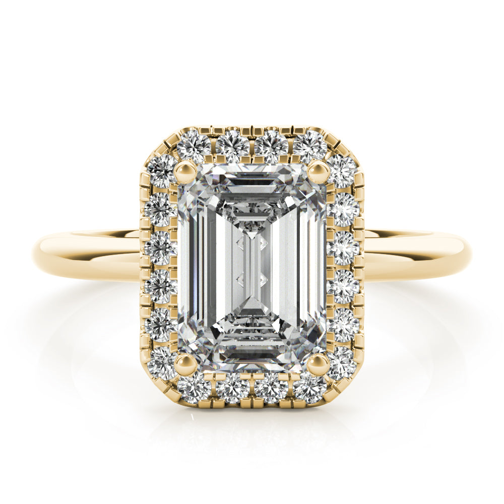 2 CT Round Three Stones Lab Grown Diamond Engagement Ring