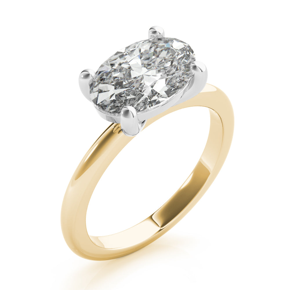 2 CT Round Three Stones Lab Grown Diamond Engagement Ring