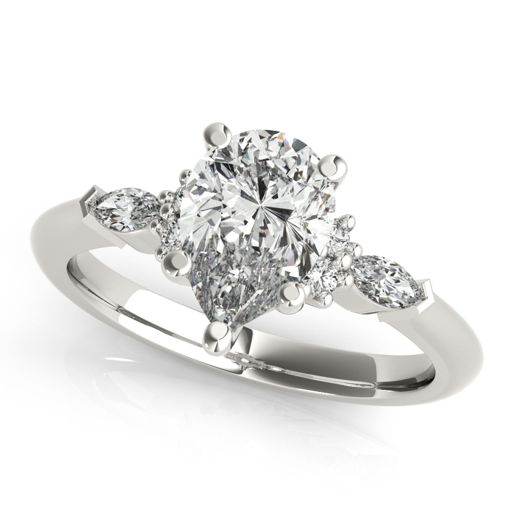 2 CT Round Three Stones Lab Grown Diamond Engagement Ring
