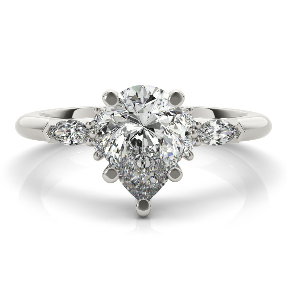 2 CT Round Three Stones Lab Grown Diamond Engagement Ring