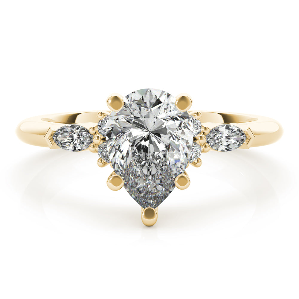 2 CT Round Three Stones Lab Grown Diamond Engagement Ring