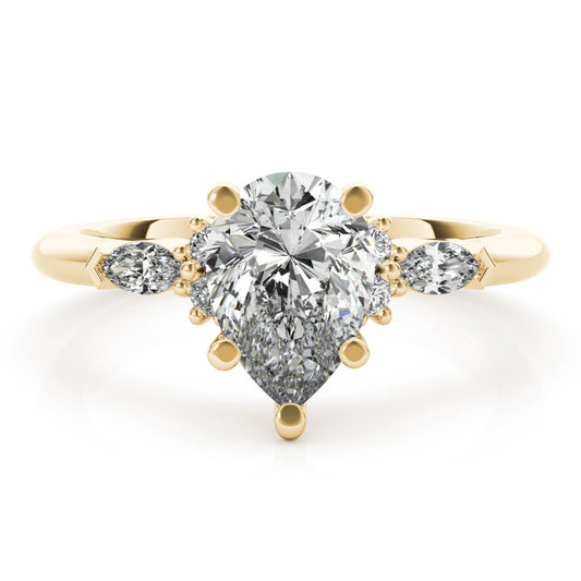 2 CT Round Three Stones Lab Grown Diamond Engagement Ring