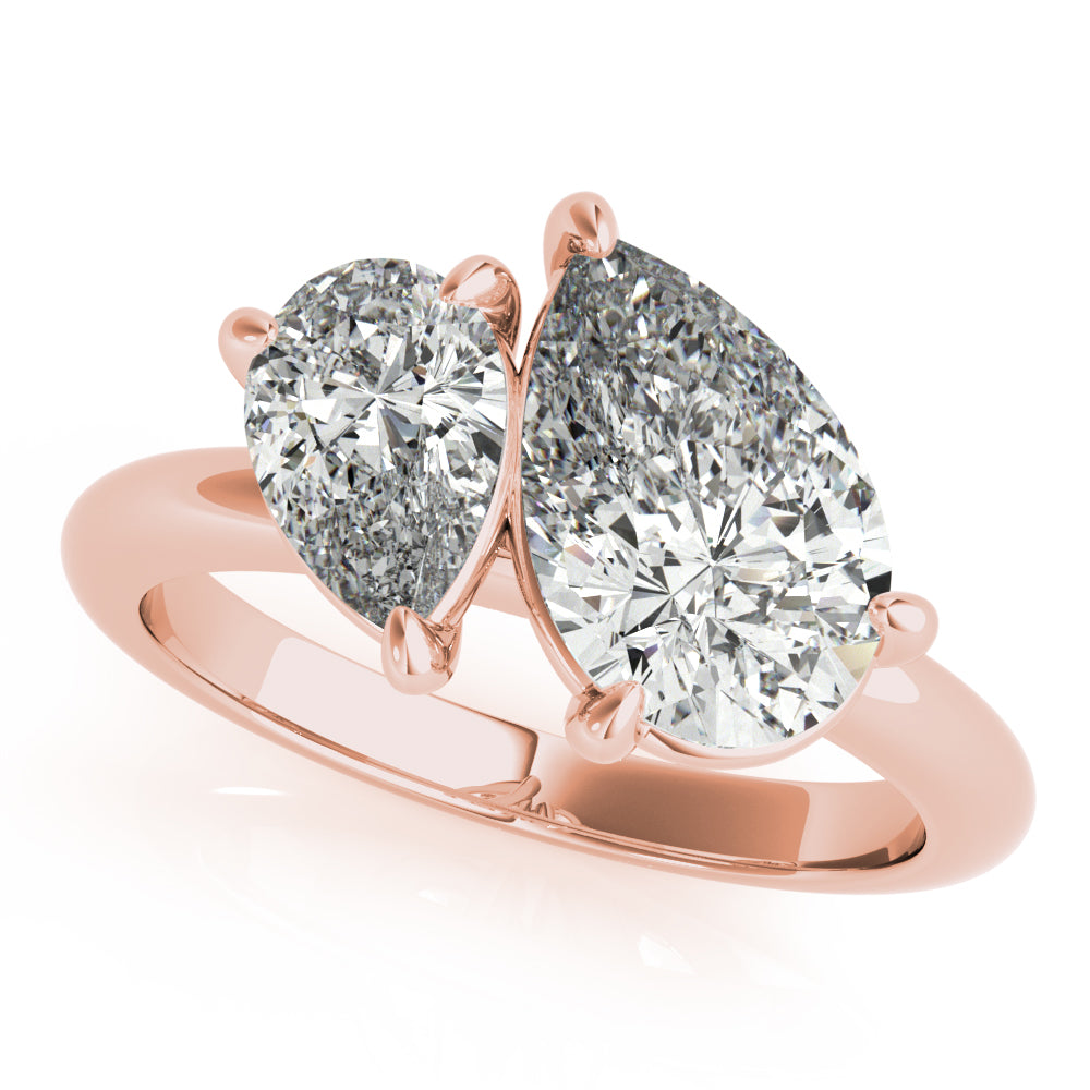 2 CT Round Three Stones Lab Grown Diamond Engagement Ring