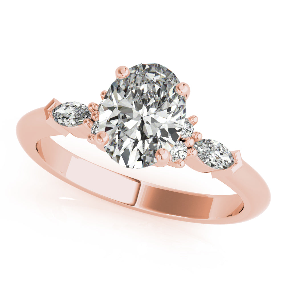2 CT Round Three Stones Lab Grown Diamond Engagement Ring