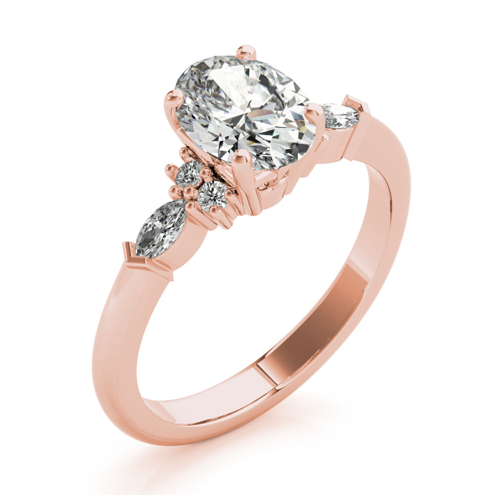 2 CT Round Three Stones Lab Grown Diamond Engagement Ring