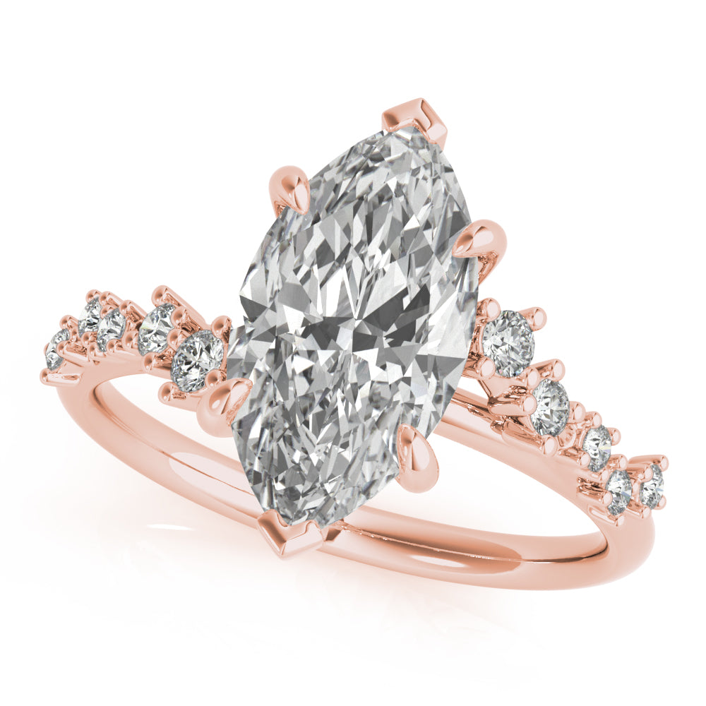 2 CT Round Three Stones Lab Grown Diamond Engagement Ring