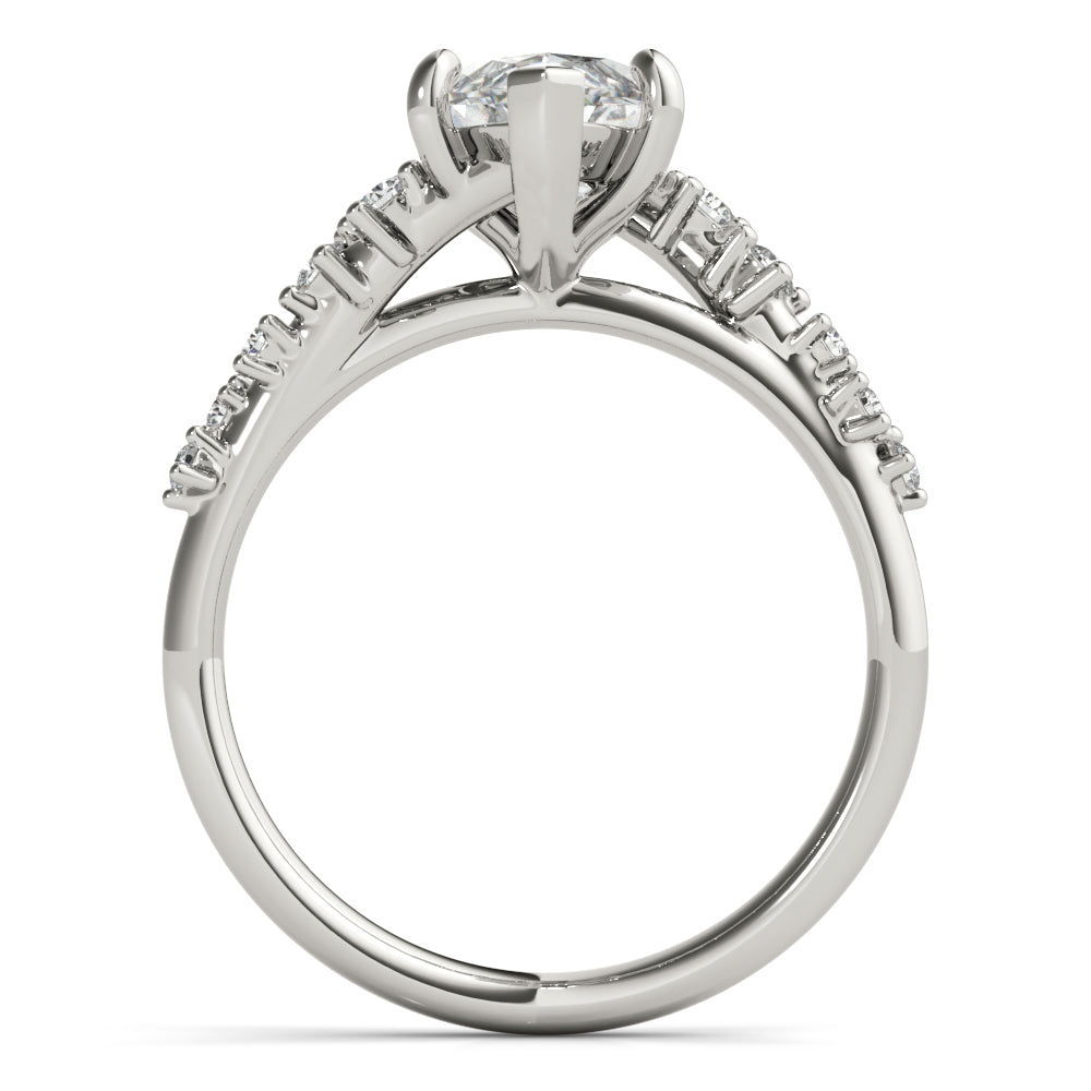2 CT Round Three Stones Lab Grown Diamond Engagement Ring