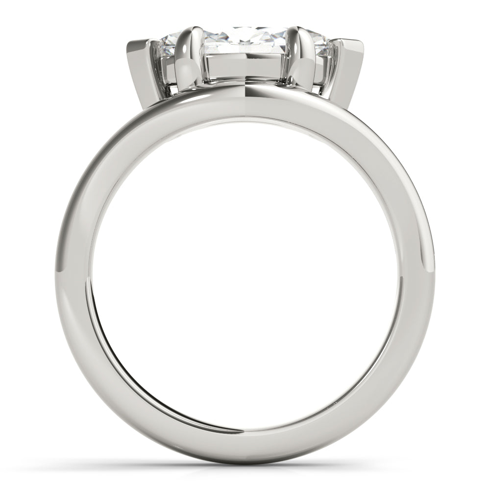 2 CT Round Three Stones Lab Grown Diamond Engagement Ring