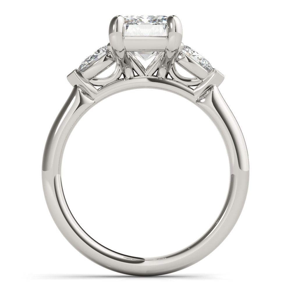 2 CT Round Three Stones Lab Grown Diamond Engagement Ring