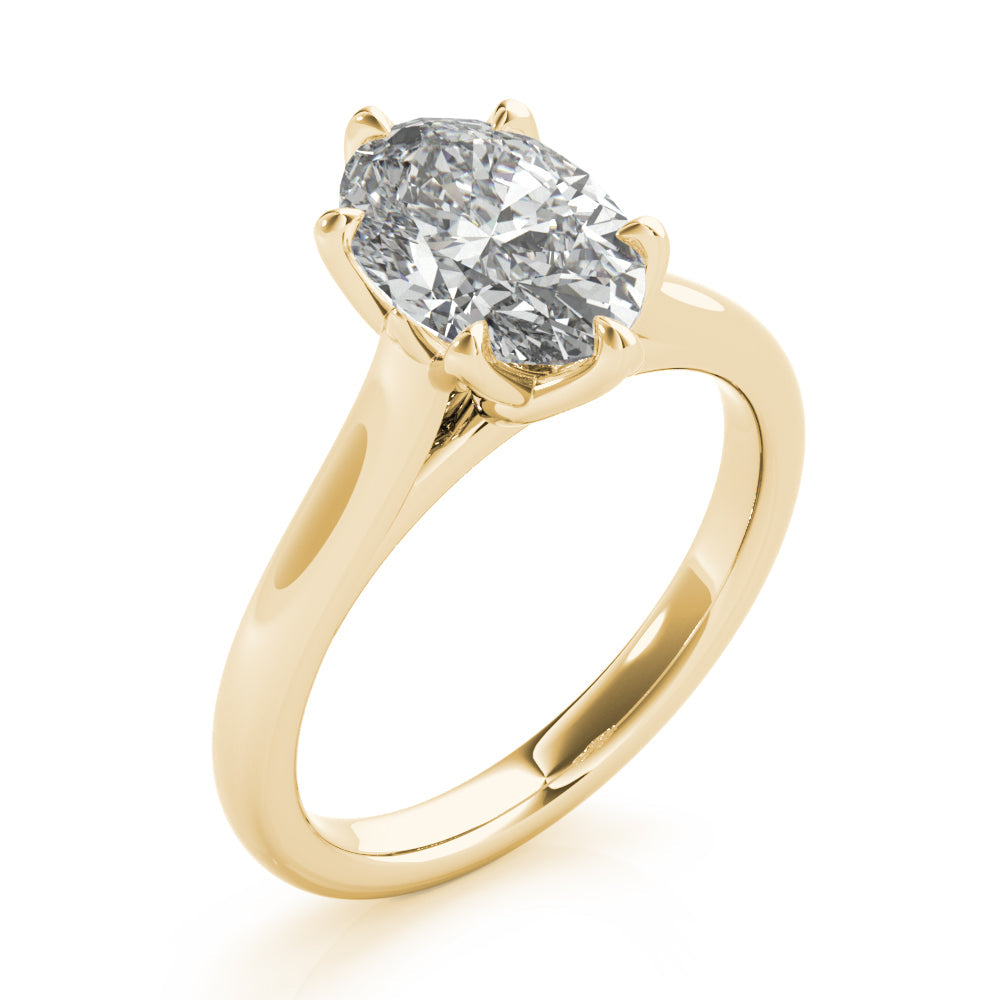 2 CT Round Three Stones Lab Grown Diamond Engagement Ring