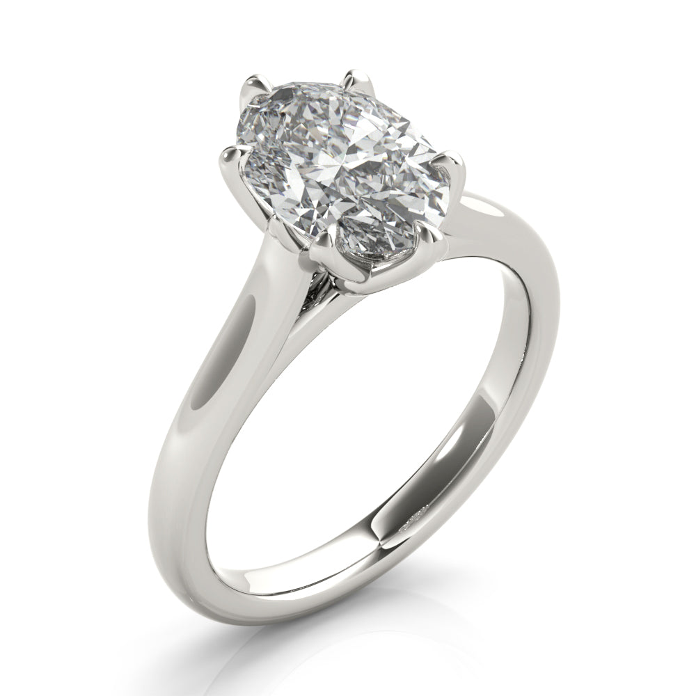 2 CT Round Three Stones Lab Grown Diamond Engagement Ring