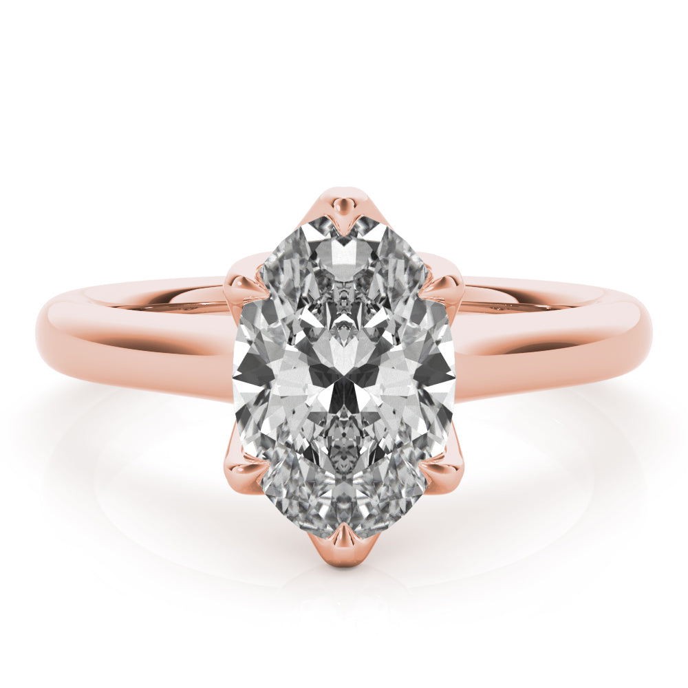 2 CT Round Three Stones Lab Grown Diamond Engagement Ring
