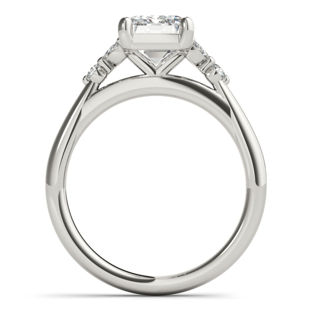 2 CT Round Three Stones Lab Grown Diamond Engagement Ring