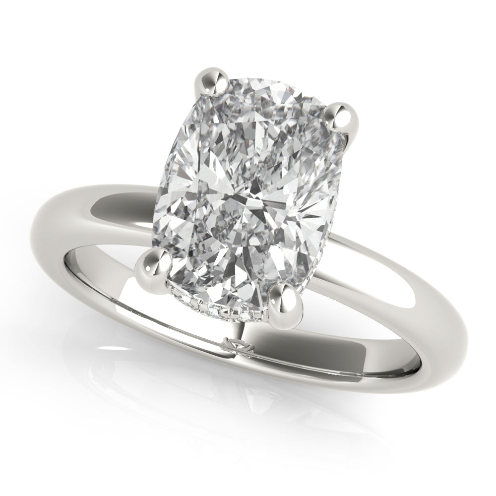 2 CT Round Three Stones Lab Grown Diamond Engagement Ring