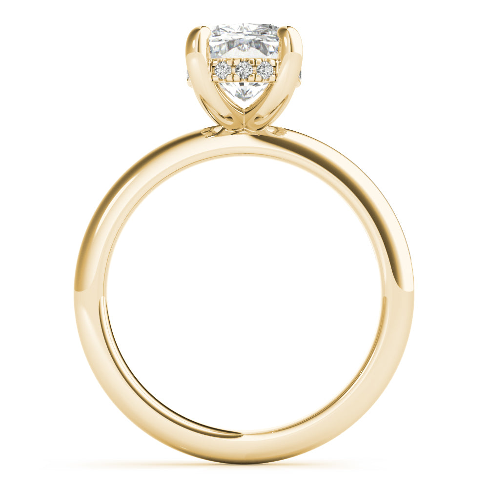 2 CT Round Three Stones Lab Grown Diamond Engagement Ring