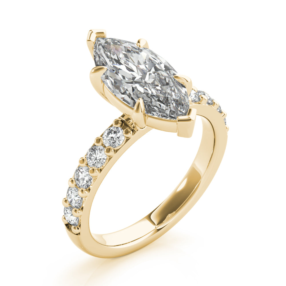 2 CT Round Three Stones Lab Grown Diamond Engagement Ring