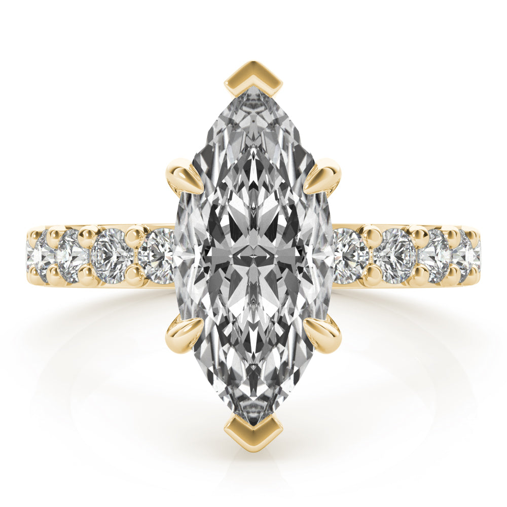 2 CT Round Three Stones Lab Grown Diamond Engagement Ring