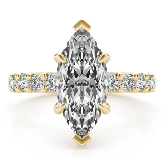 2 CT Round Three Stones Lab Grown Diamond Engagement Ring
