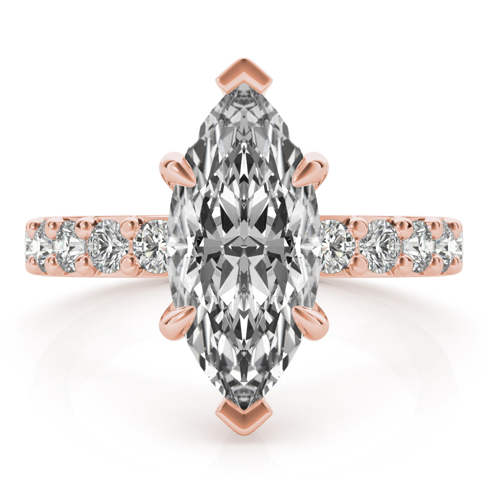 2 CT Round Three Stones Lab Grown Diamond Engagement Ring