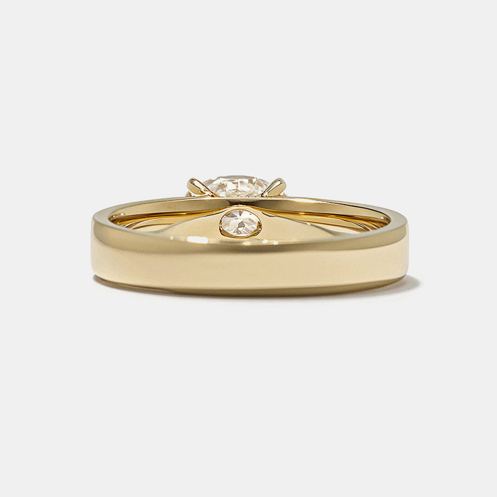 2 CT Round Three Stones Lab Grown Diamond Engagement Ring