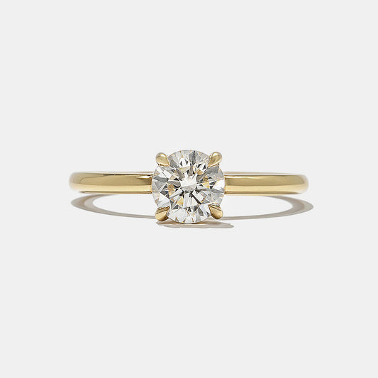 2 CT Round Three Stones Lab Grown Diamond Engagement Ring