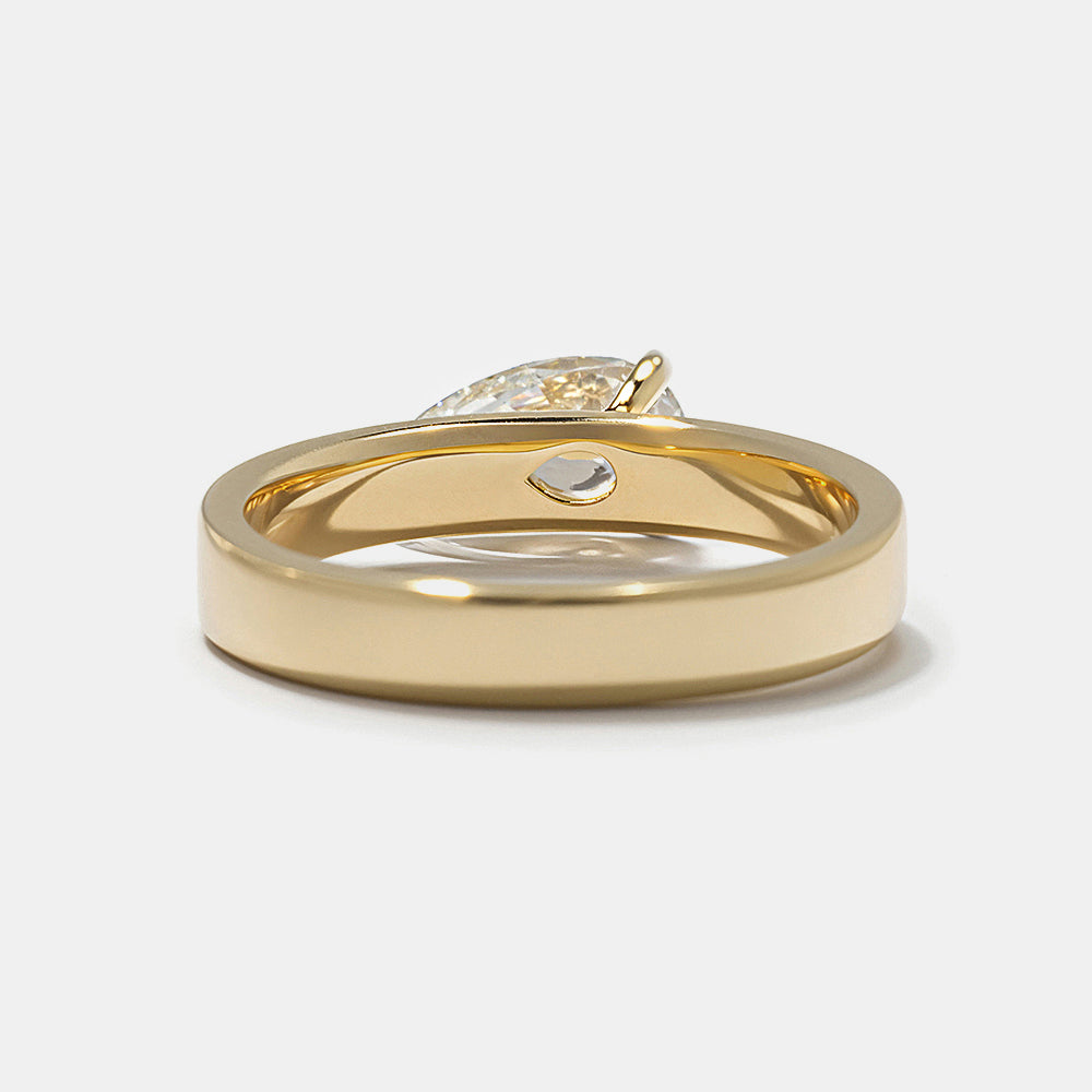 2 CT Round Three Stones Lab Grown Diamond Engagement Ring