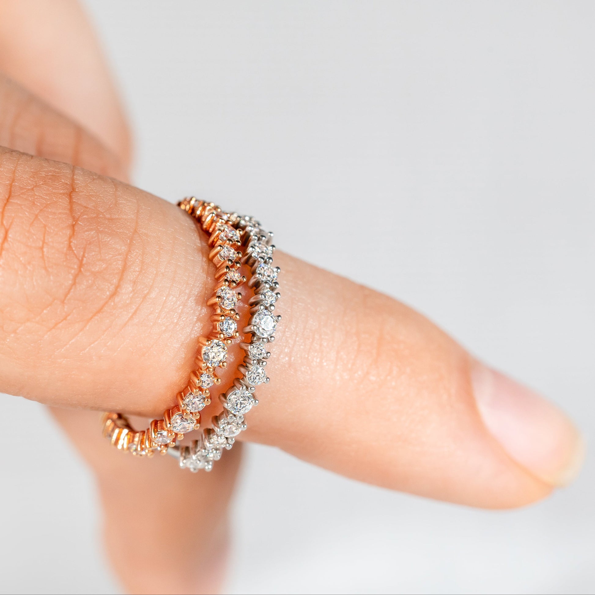 0.37 CT Round Full Eternity Lab Grown Diamond Wedding Band